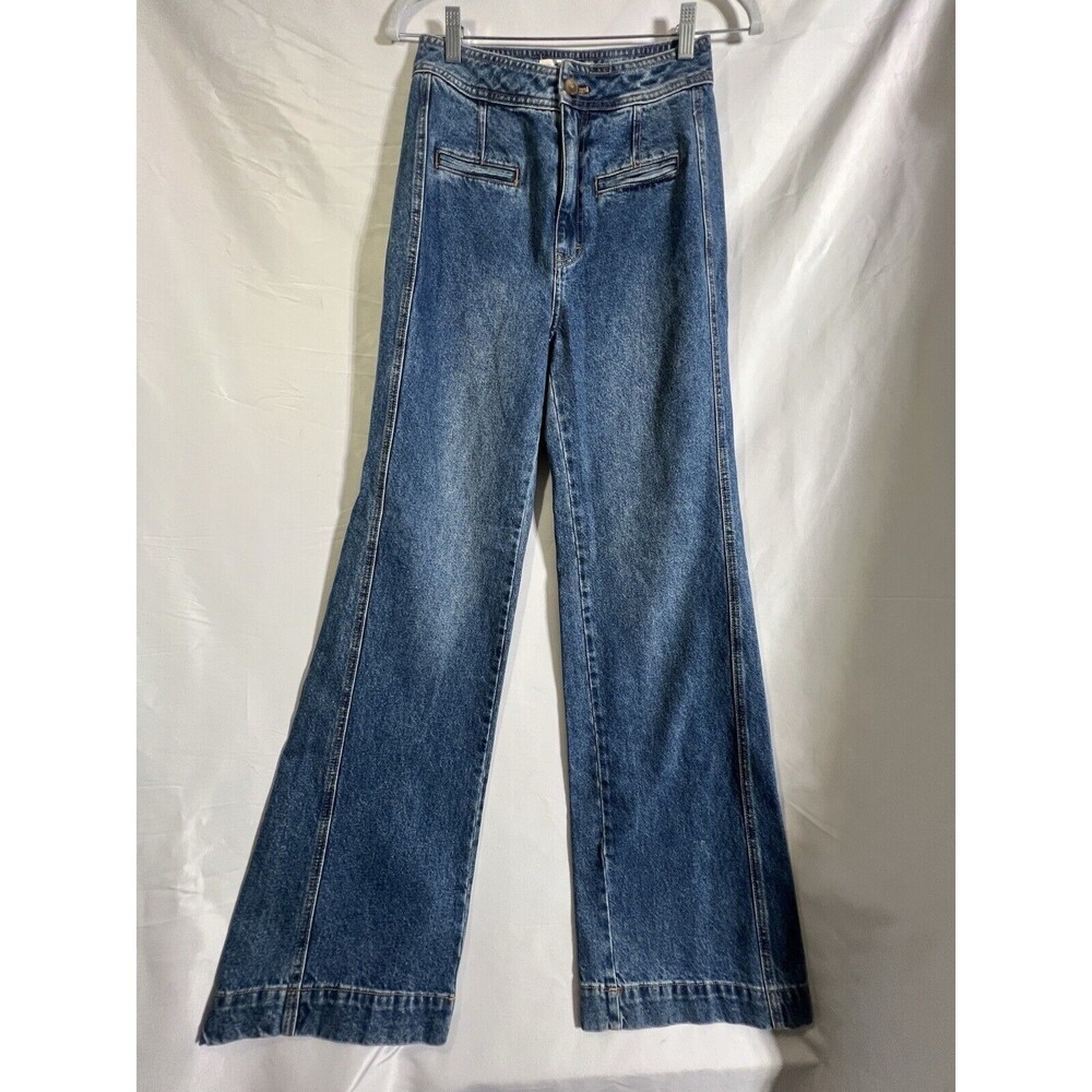 FREE PEOPLE We The Free High Rise SLOUCHY Wide Leg Jean Size XS-25/26